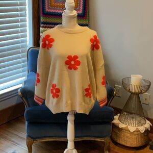 Easel flower sweater